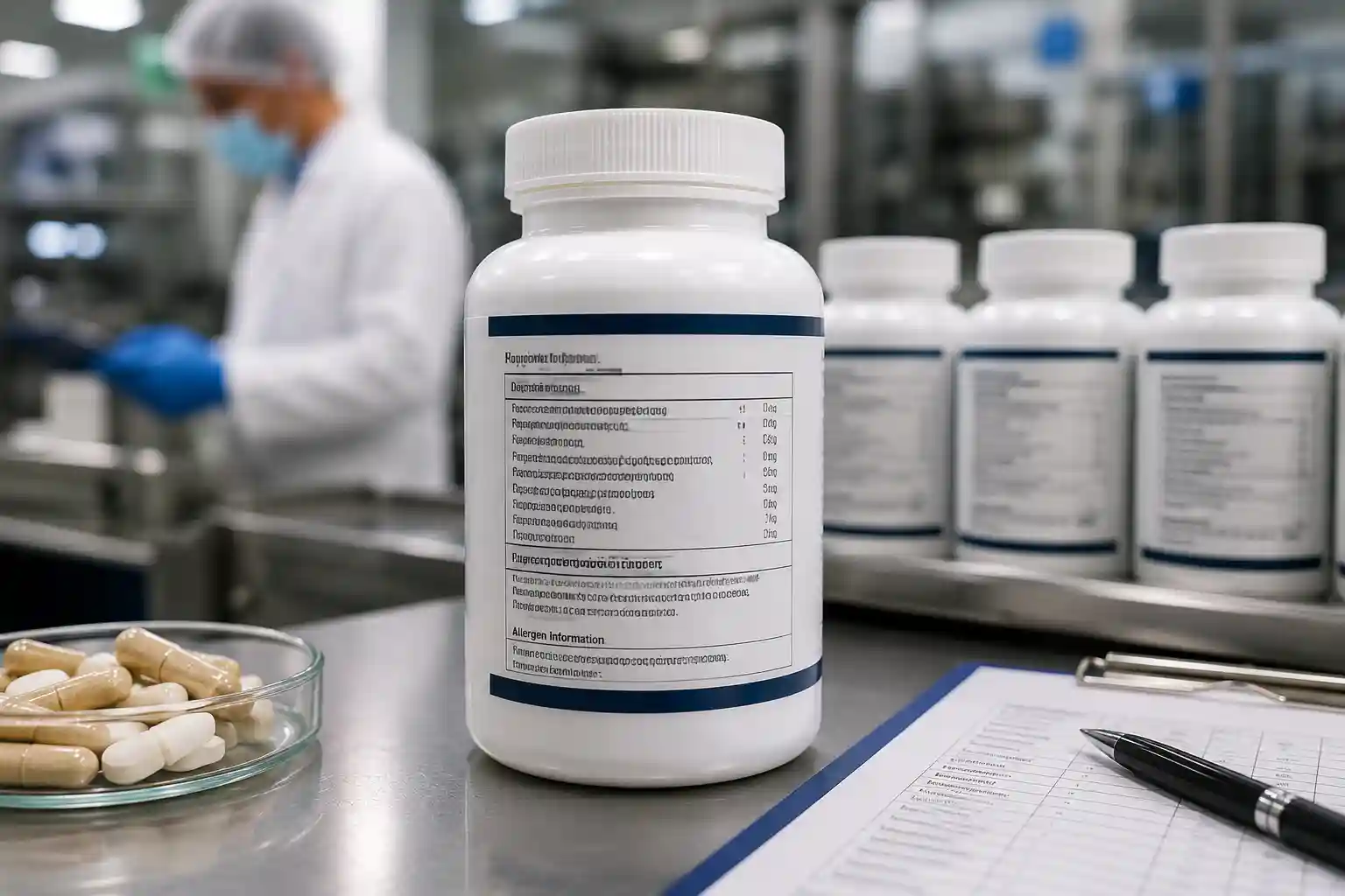 Ingredient list (including allergens or hypersensitivity ingredients)